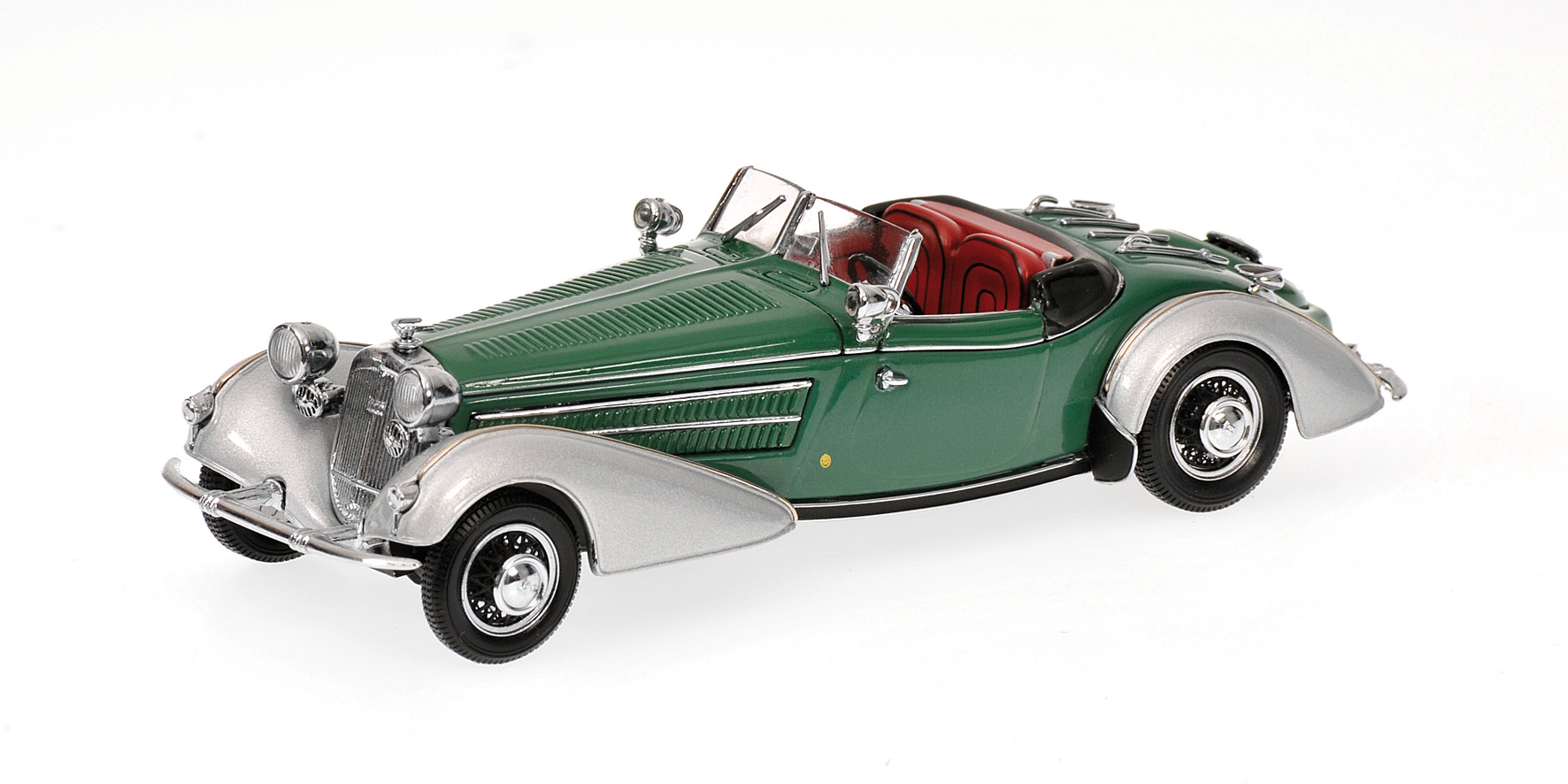 HORCH 855 SPECIAL-ROADSTER - 1938 - SILVER/GREEN