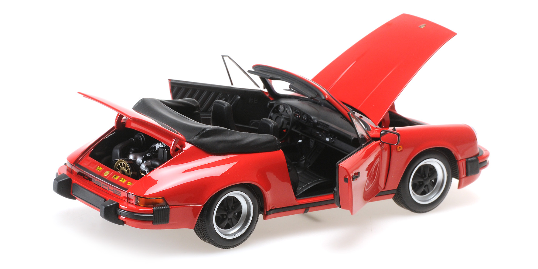 PORSCHE 911 CARRERA CABRIOLET 3.2 - 1983 - RED