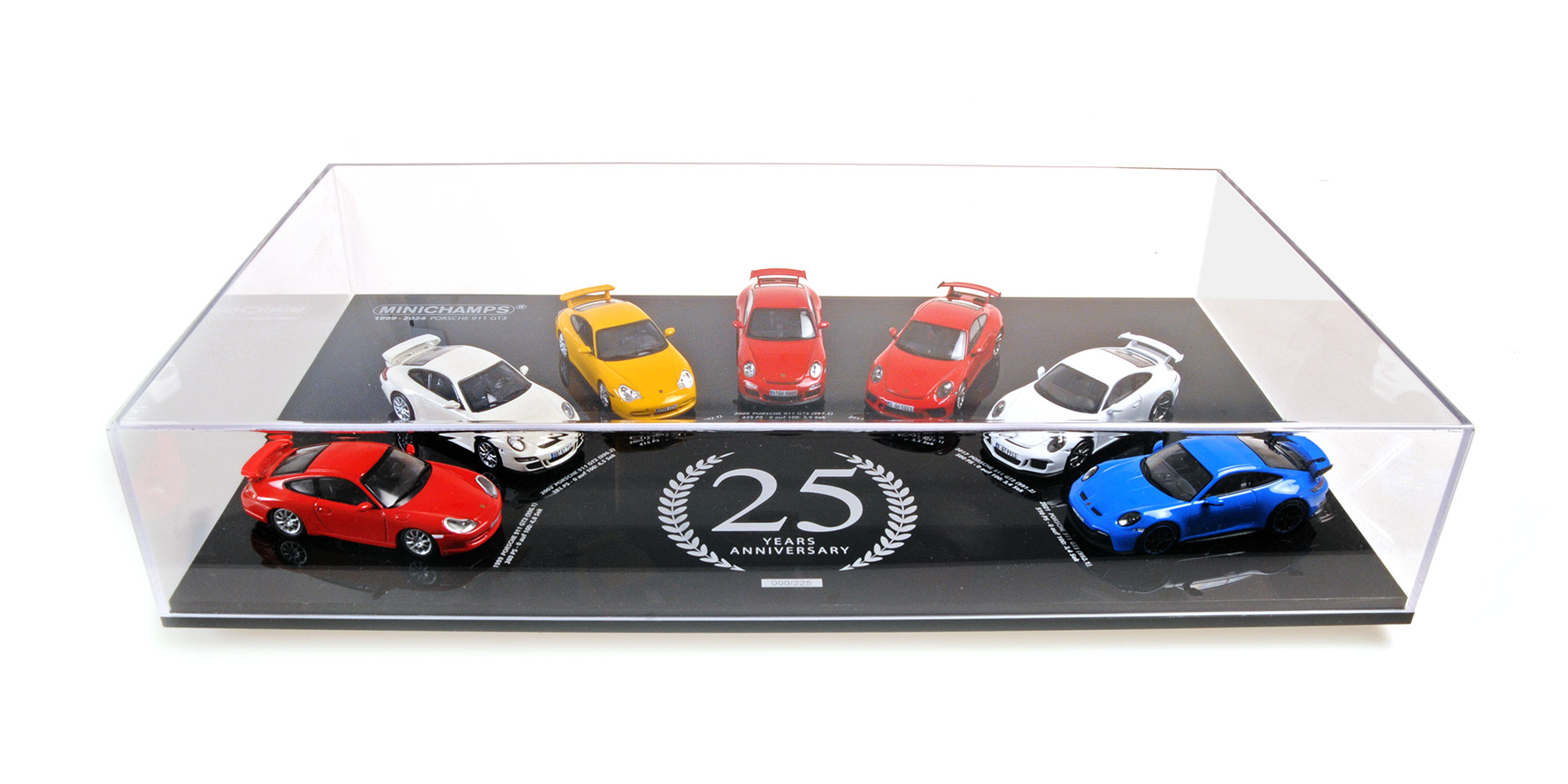7 - CAR - SET - PORSCHE 911 GT3 - 1999-2024 - 25TH ANNIVERSARY SET