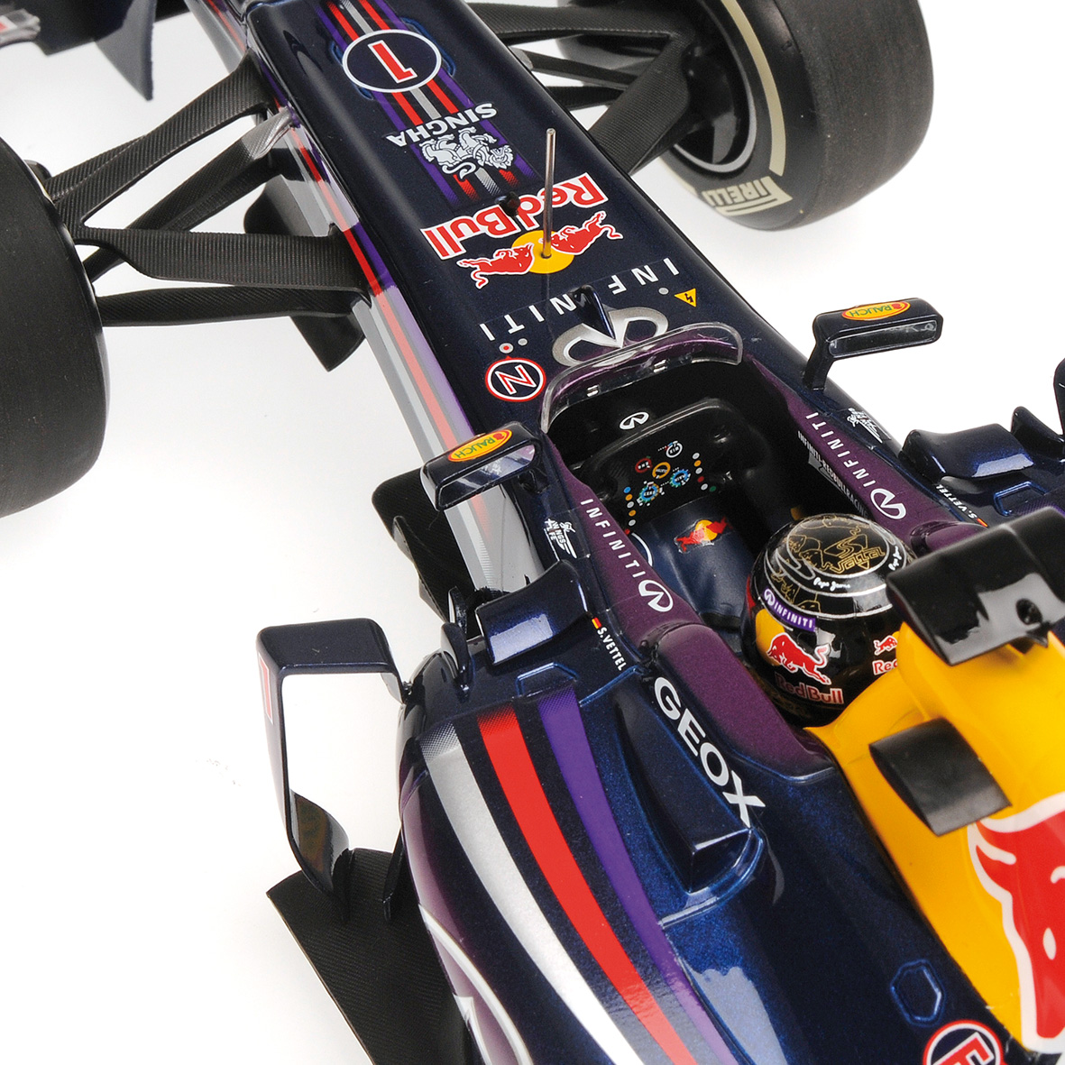 INFINITI RED BULL RACING RENAULT RB9 - SEBASTIAN VETTEL - WINNER INDIAN GP - WORLD CHAMPION 2013