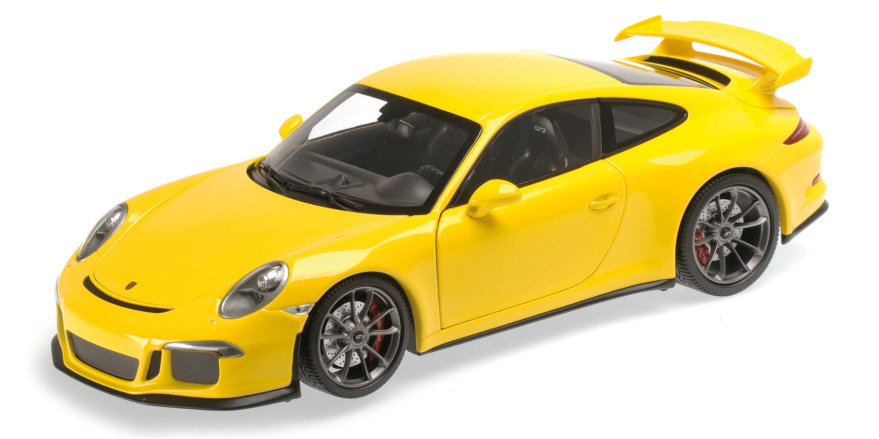 PORSCHE 911 GT3 (991) - 2013 - YELLOW W./SILVER WHEELS