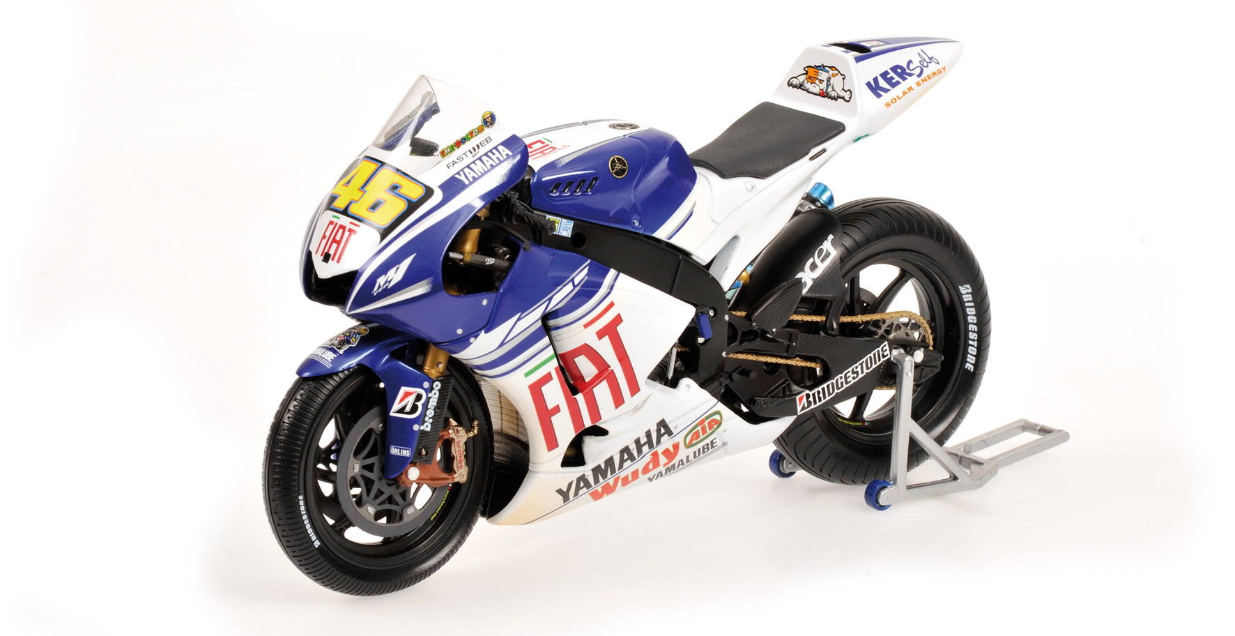 YAMAHA YZR-M1 - VALENTINO ROSSI - TEAM FIAT YAMAHA - GP INDIANAPOLIS MOTOGP 2008 - WET/DIRTY VERSION