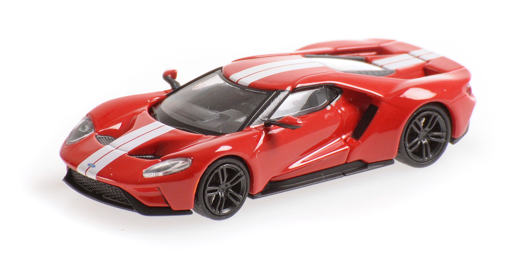 FORD GT - 2018 - RED W/ WHITE STRIPES