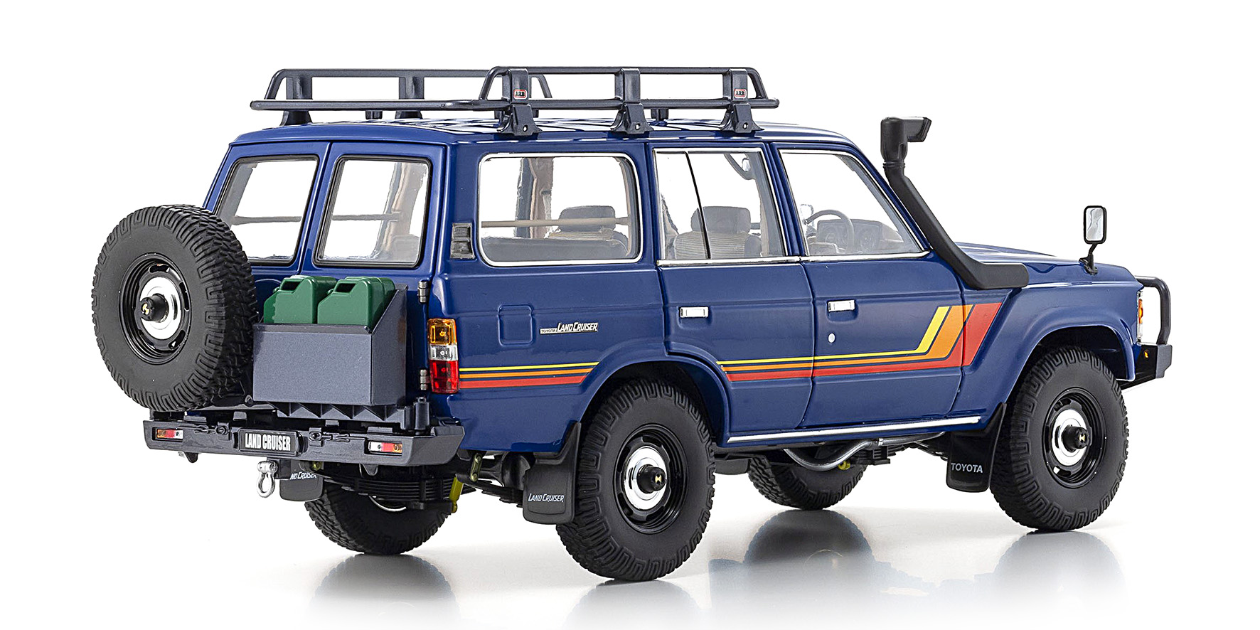 TOYOTA LAND CRUISER 60 - BLUE - W/ROOF RACK + (08956XBL)