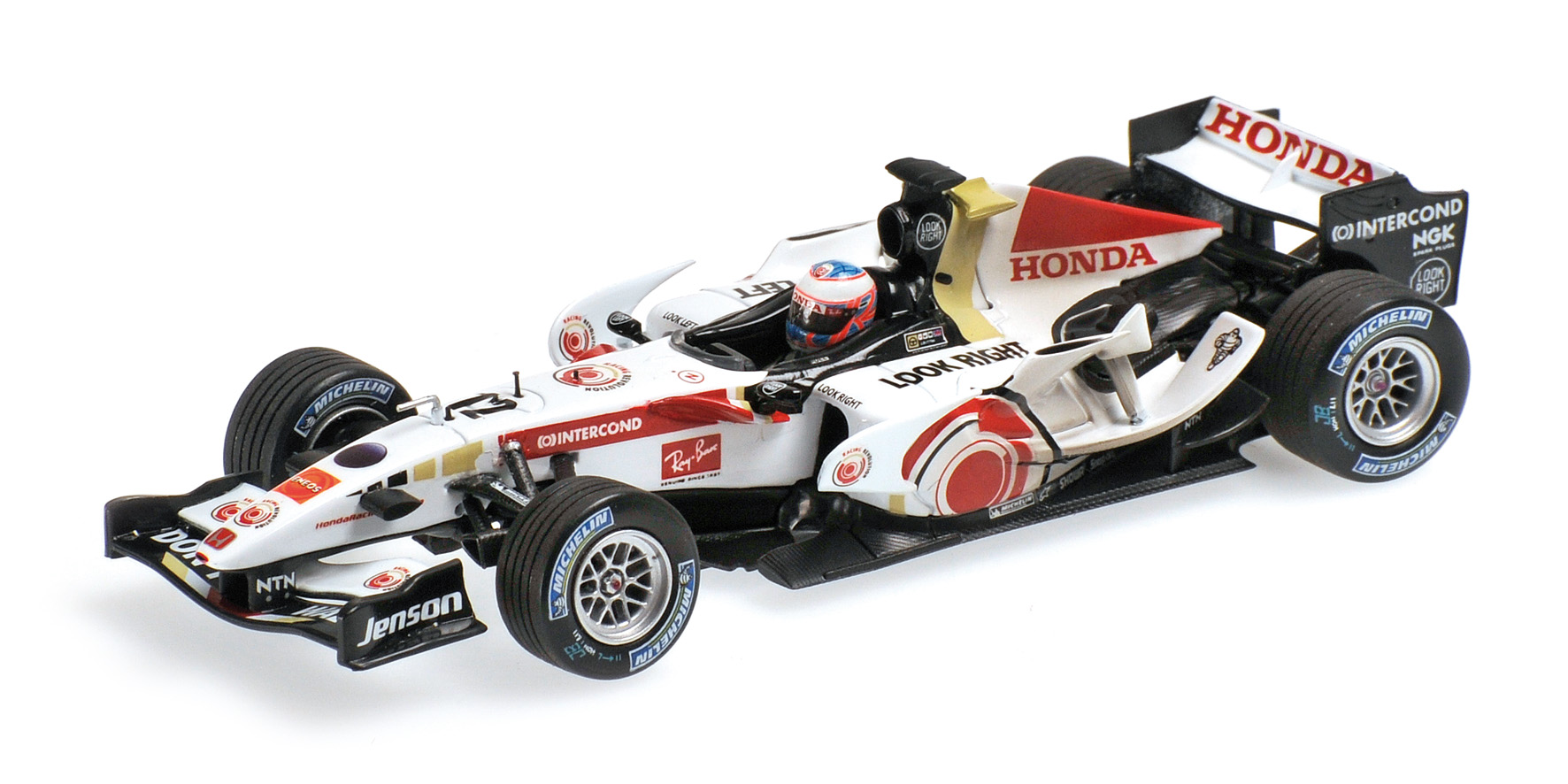 HONDA F1 RACING RA106 - JENSON BUTTON - WINNER HUNGARY GP 2006 - 'DIRTY VERSION'