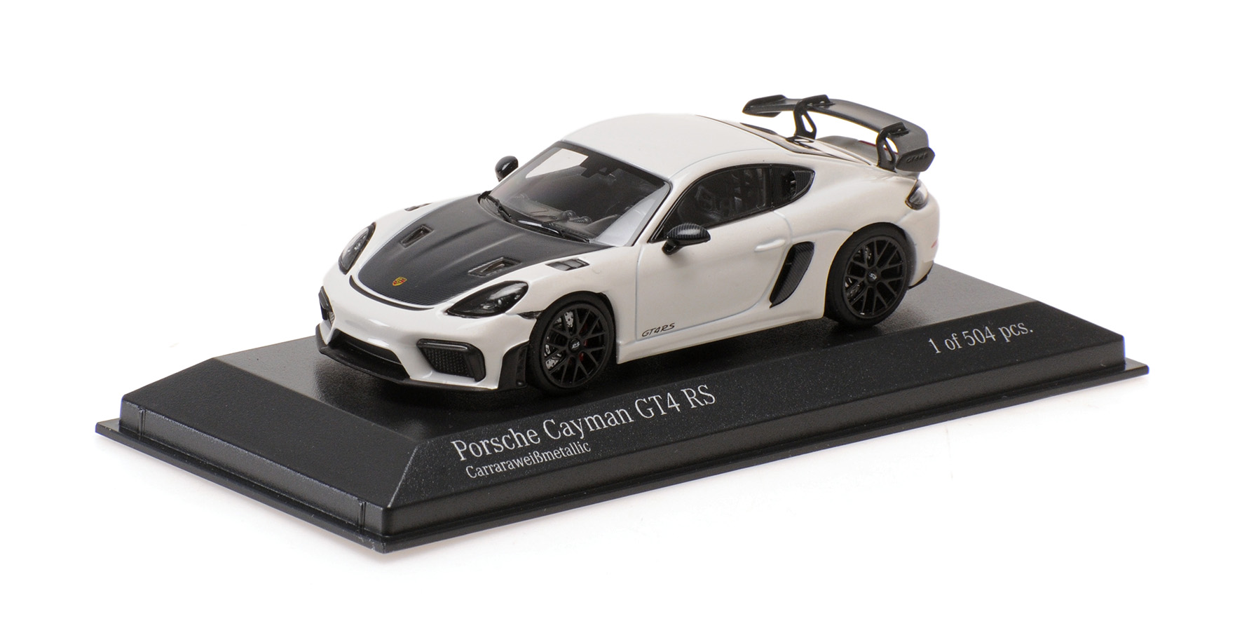 PORSCHE CAYMAN GT4 RS - 2021 - WHITE W/ BLACK WHEELS