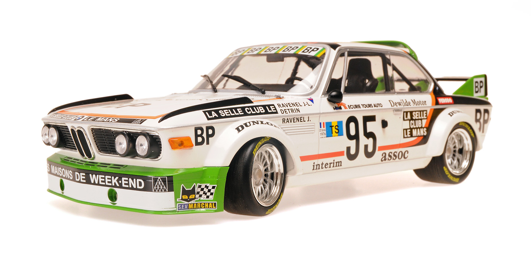 BMW 3.0 CSL - LES MAISON DU WEEK-END - RAVENEL/RAVENEL/DETRIN - WINNER GR.II LE MANS 1976