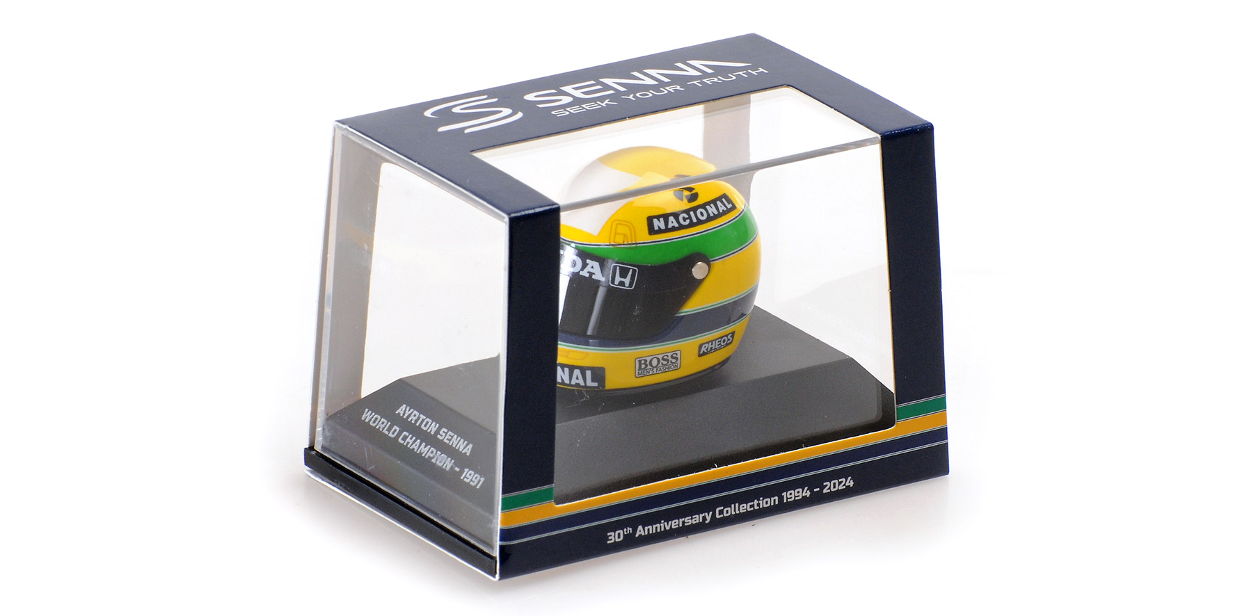 HELMET - AYRTON SENNA - WORLD CHAMPION - 1991