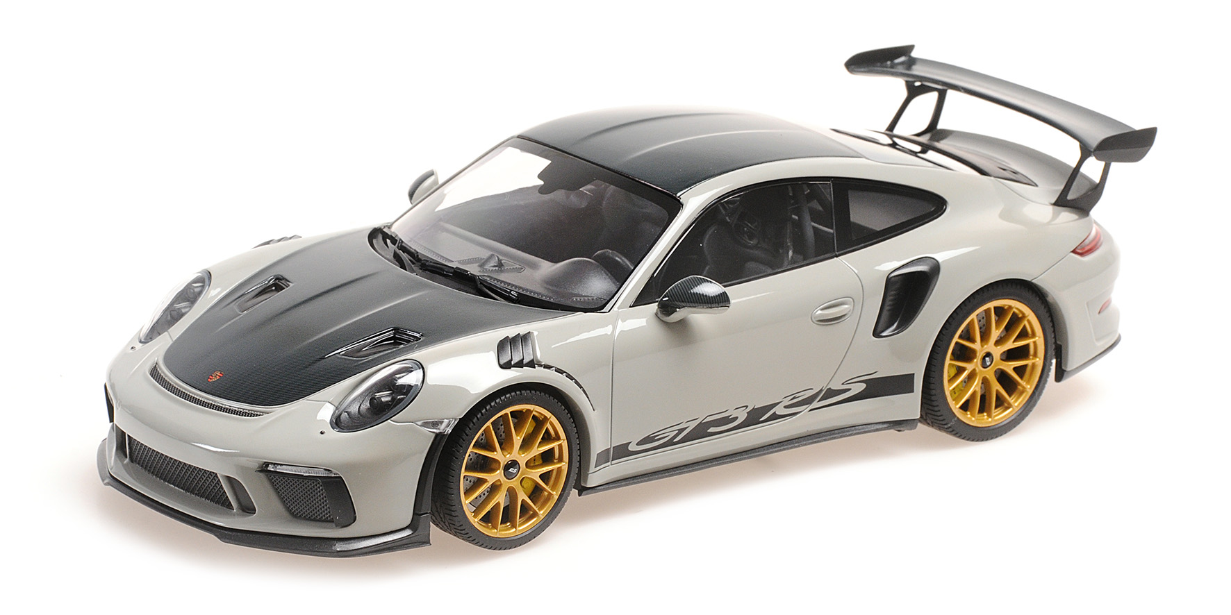 PORSCHE 911 GT3RS (991.2) - 2019 - CHALK W/ WEISSACH PACKAGE W/ GOLDEN MAGNESIUM WHEELS