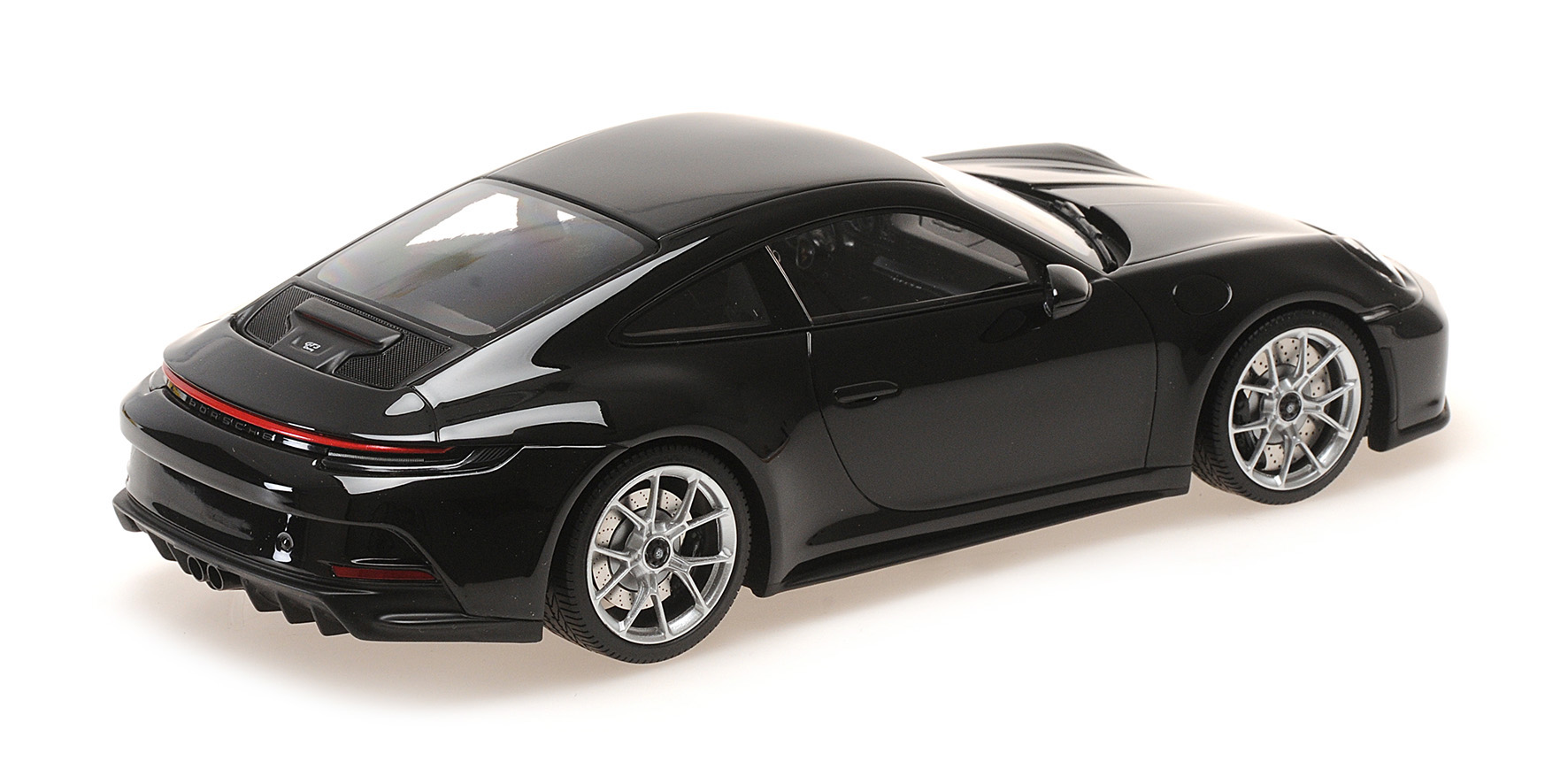 PORSCHE 911 (992) GT3 TOURING - 2022 - BLACK W/SILVER WHEELS