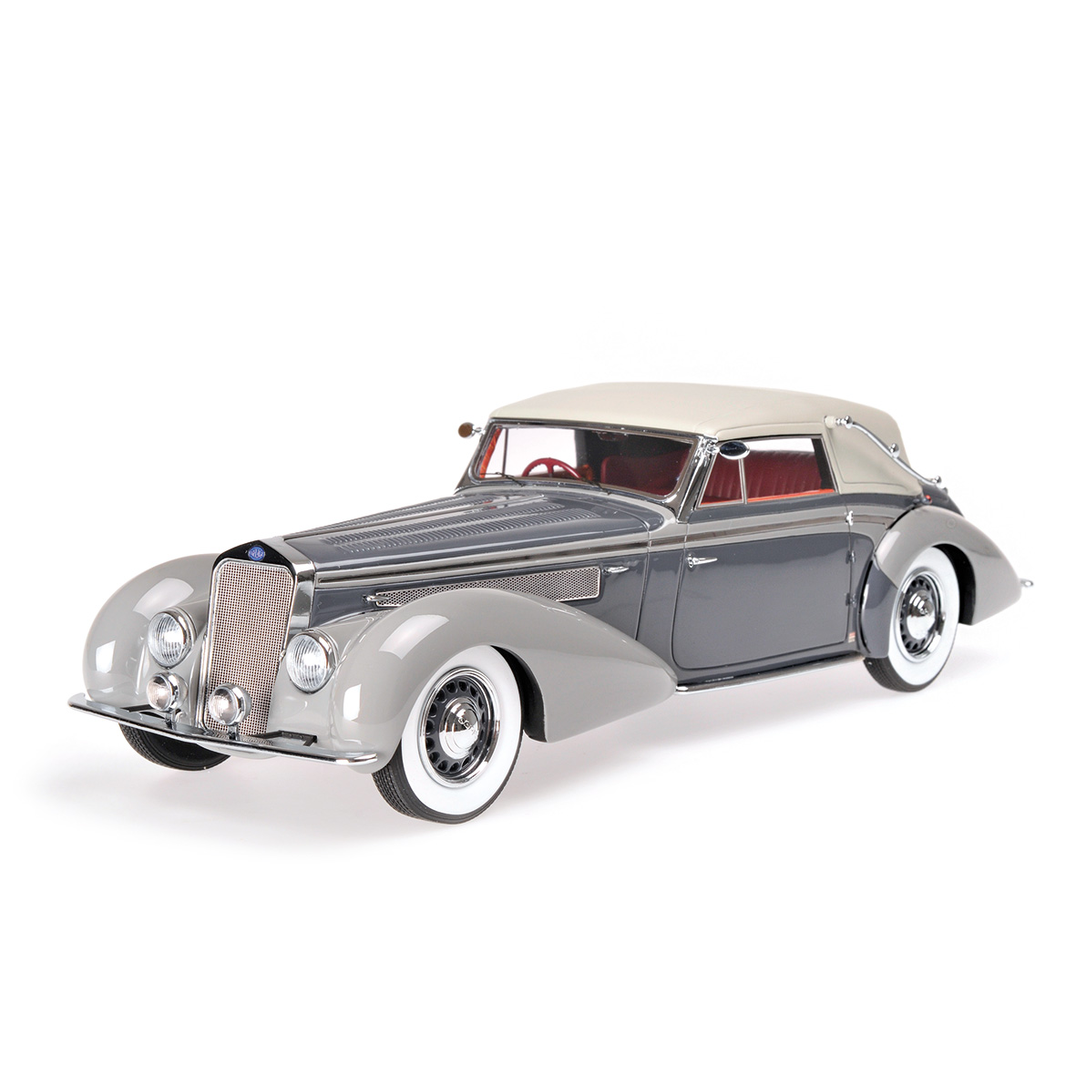 DELAGE D8-120 CABRIOLET 1939 - GREY/DARK GREY