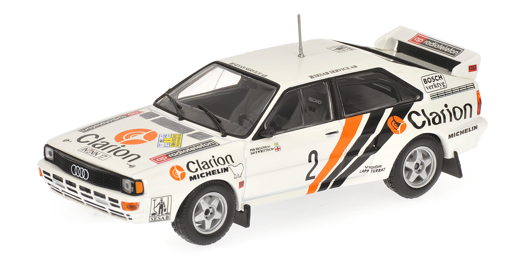 AUDI QUATTRO RALLY - EKLUND/WHITTOCK - SWEDISH RALLY 1984