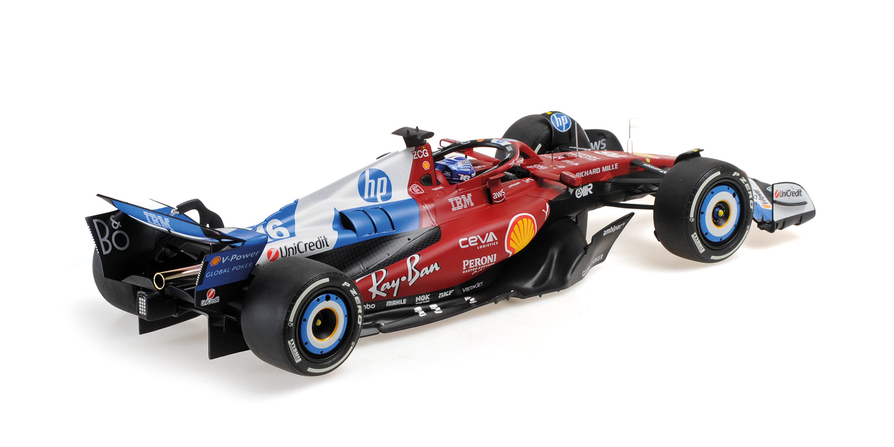 FERRARI SF-25 - CHARLES LECLERC - MIAMI GP 2025 W/DRIVER FIGURINE