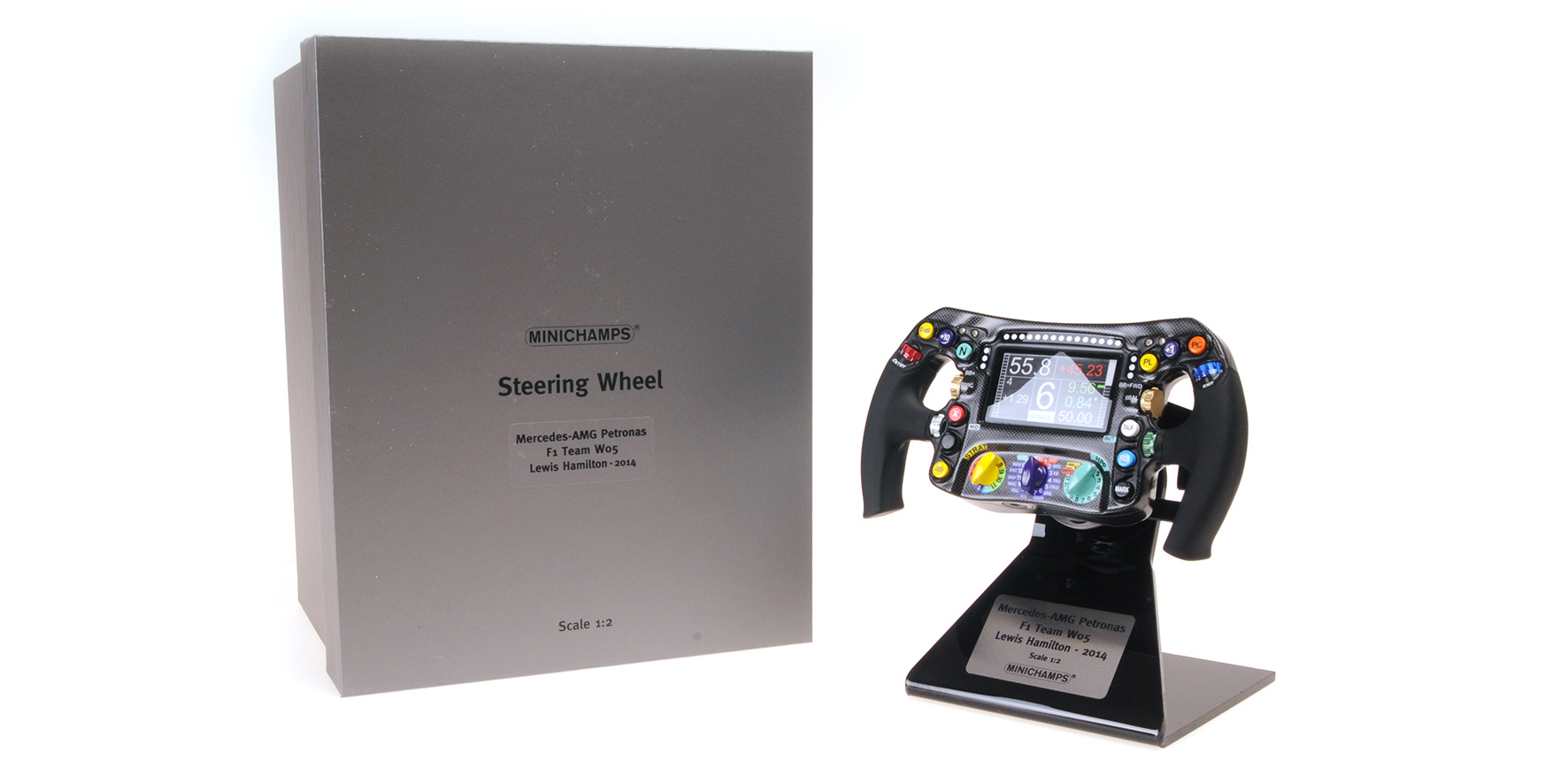 STEERING WHEEL MERCEDES AMG PETRONAS F1 TEAM W05 - LEWIS HAMILTON 2014