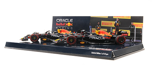 2-CAR SET - ORACLE RED BULL RACING RB18 - 1-2 FINISH VERSTAPPEN/PÉREZ - BARCELONA GP 2022 - EXC. MCH