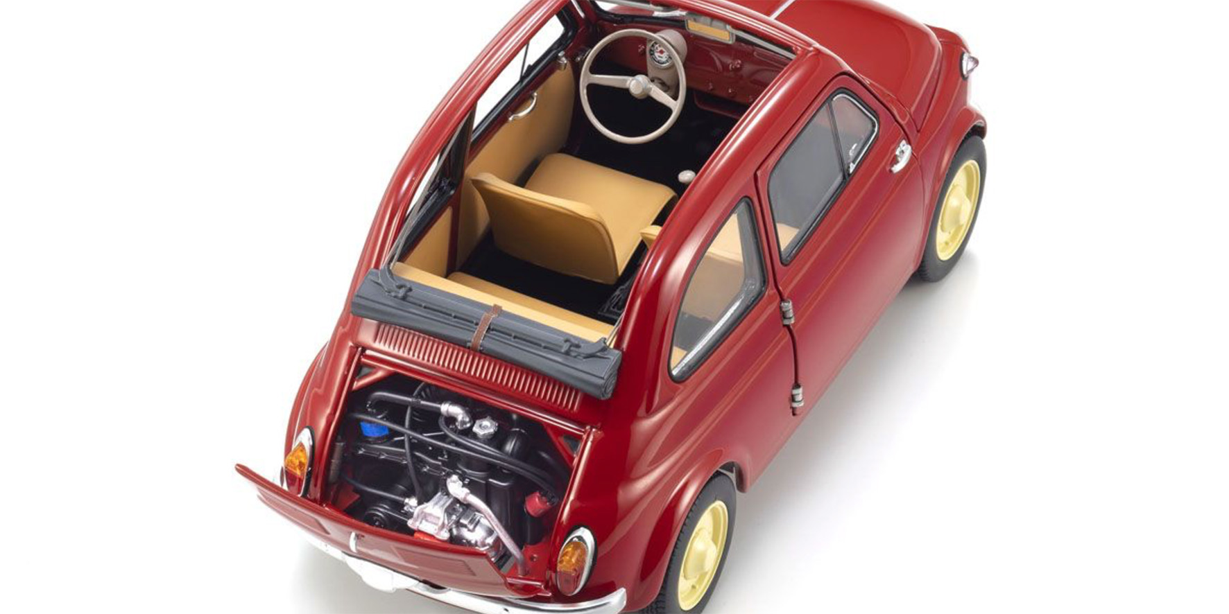 FIAT NUOVA 500 - CORAL RED (08966R)