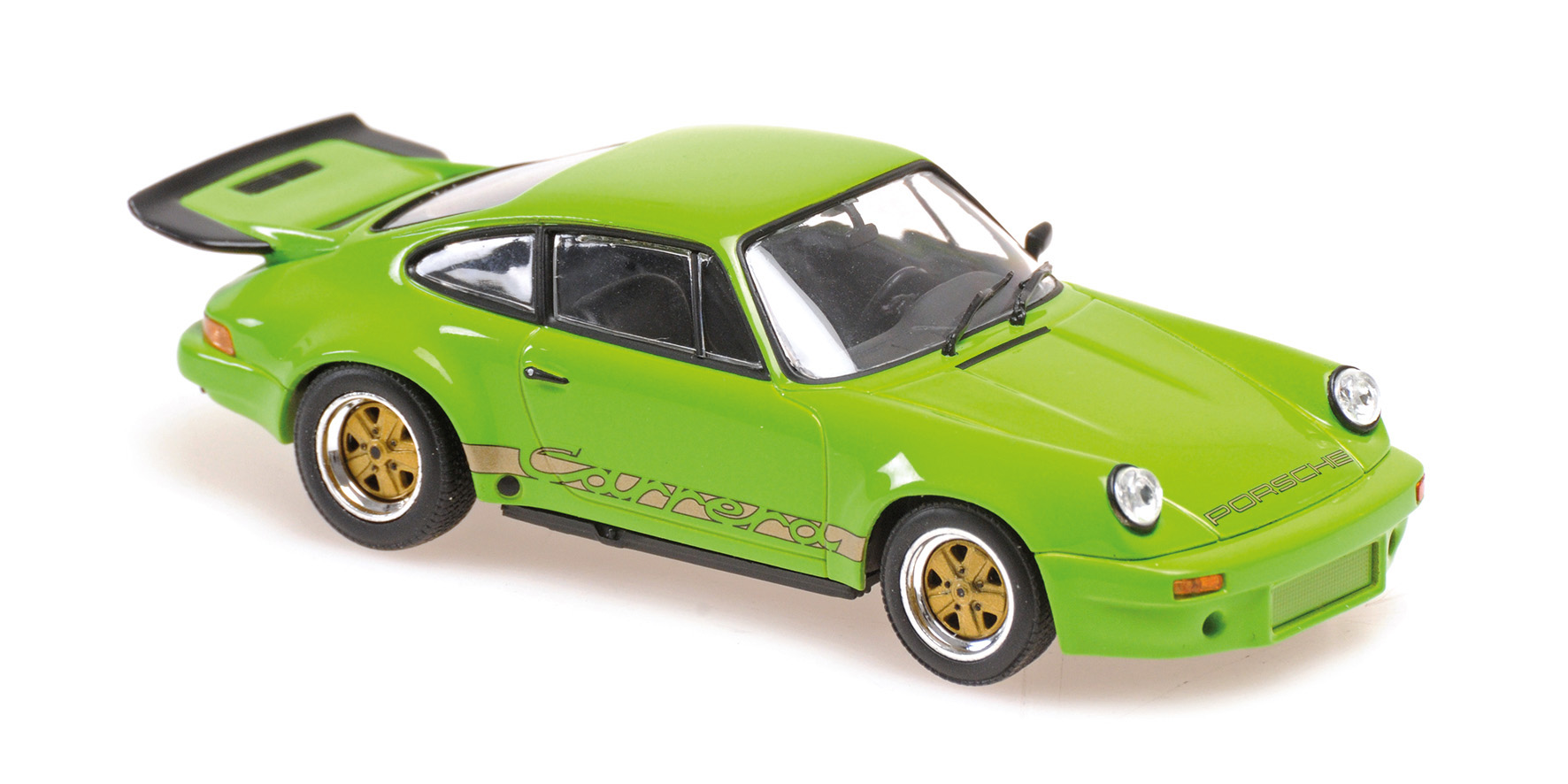 PORSCHE 911 CARRERA RS 3.0 - 1974 - GREEN / W. GOLD DECALS