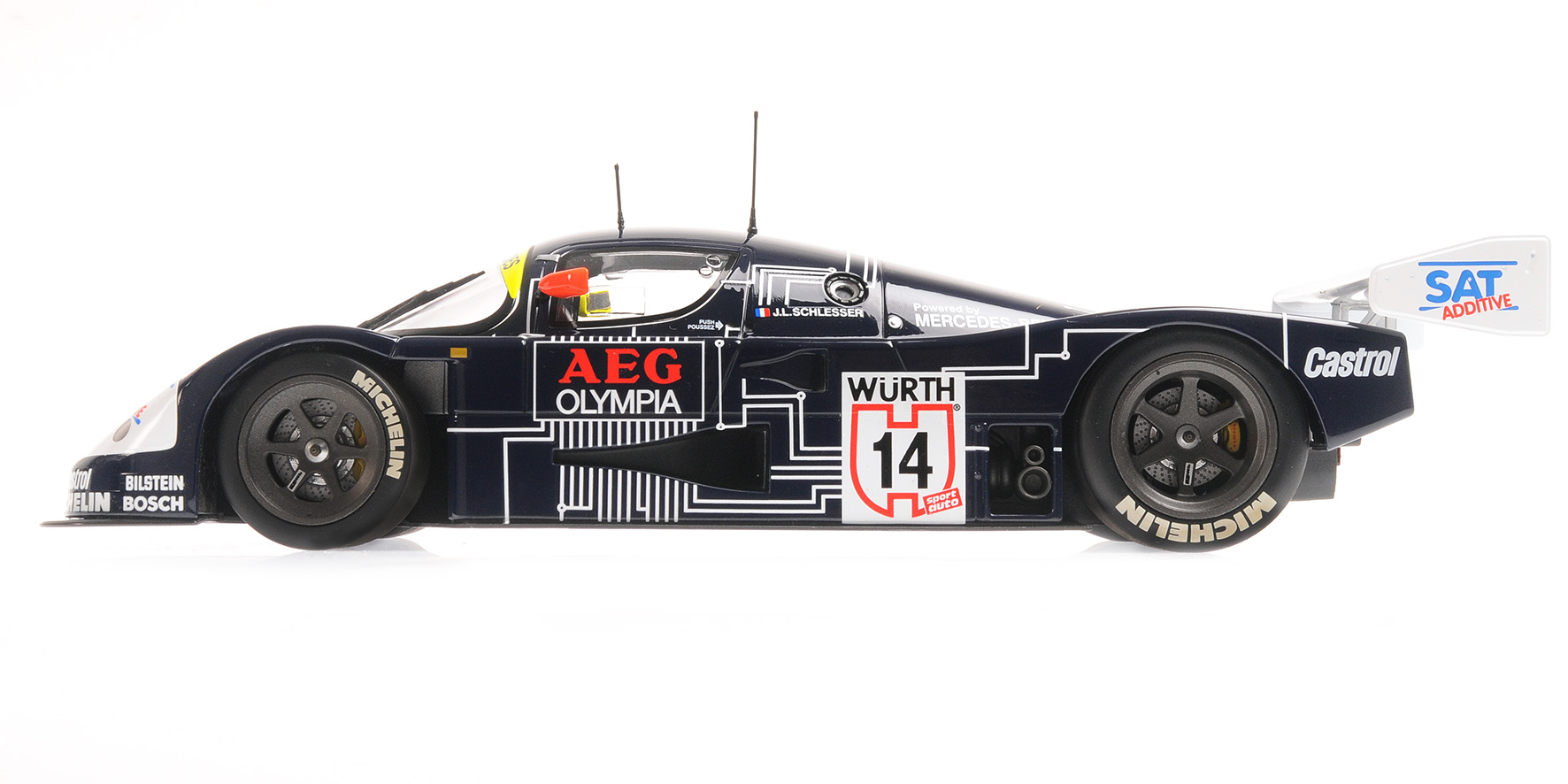 SAUBER MERCEDES C9 - JEAN-LOUIS SCHLESSER - WINNER SUPERCUP  1988