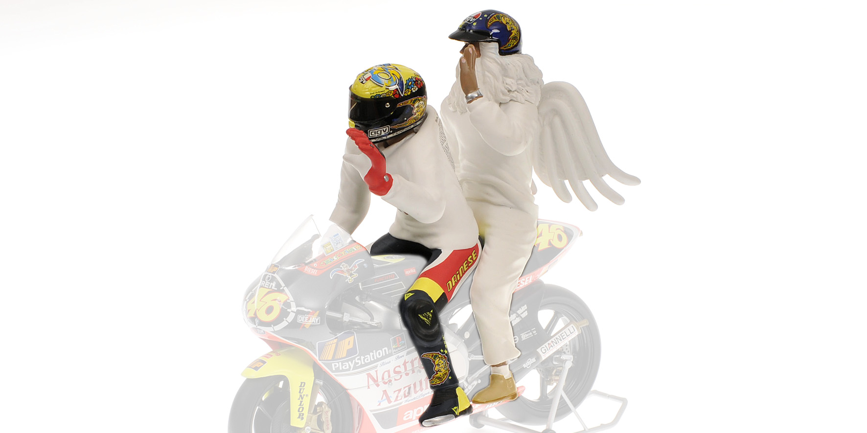 FIGURINE - VALENTINO ROSSI (+ ANGEL) - GP 250 RIO - 1999