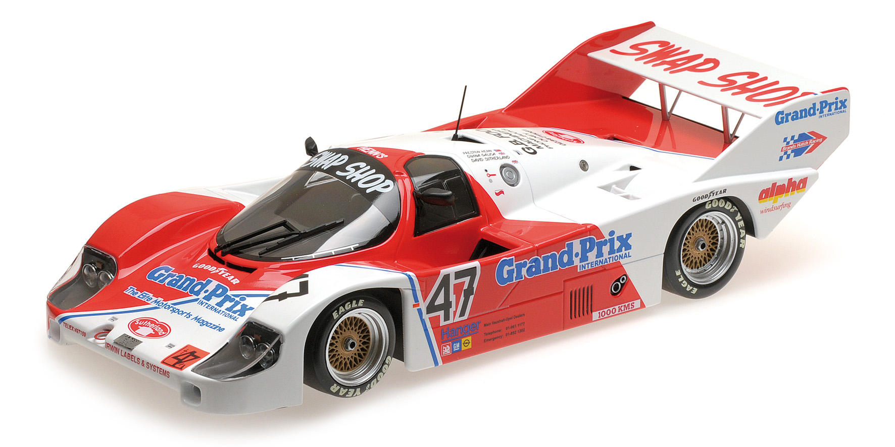 PORSCHE 956K - PRESTON HENN T-BIRD SWAP SHOP - GALICA/SUTHERLAND/HENN - BRANDS HATCH 1000 KM 1983