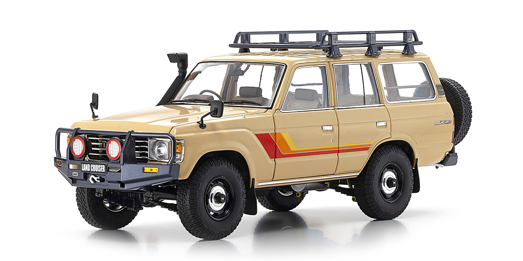 TOYOTA LAND CRUISER 60 - BEIGE - W/ROOF RACK + (08956XBE)