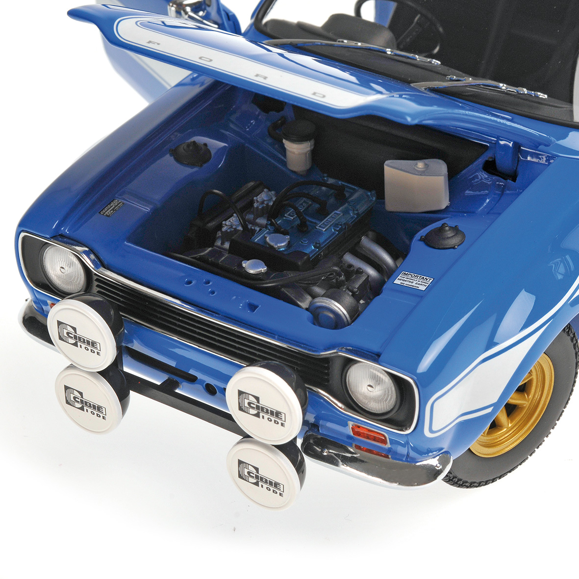 FORD ESCORT I RS1600 FAV - 1970 - BLUE W/WHITE STRIPES