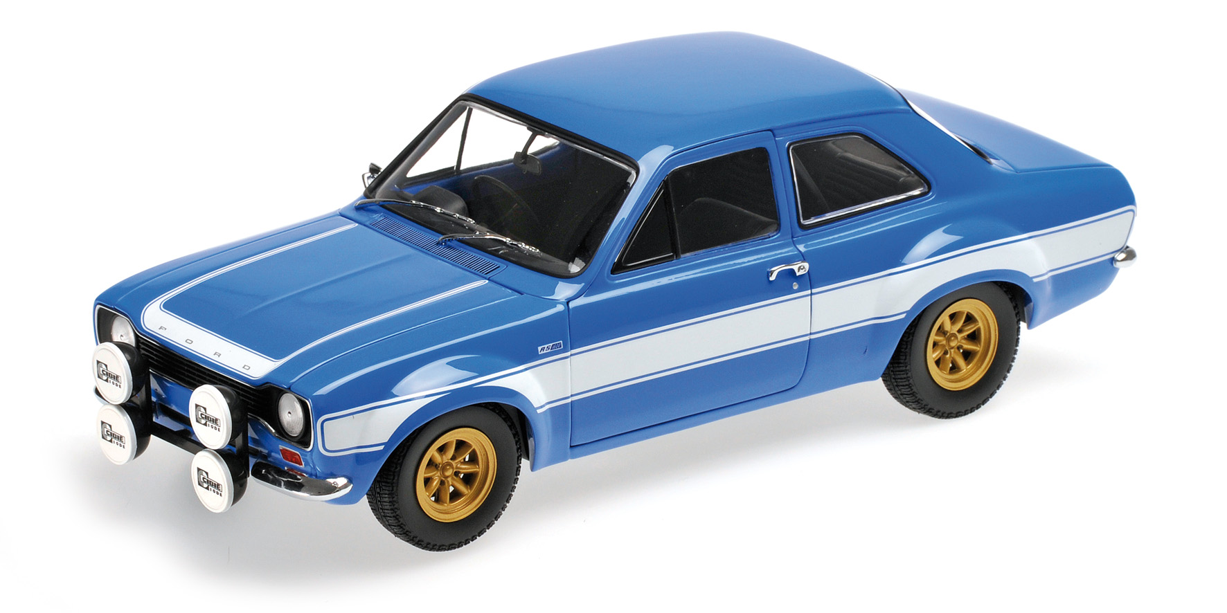 FORD ESCORT I RS1600 FAV - 1970 - BLUE W/WHITE STRIPES