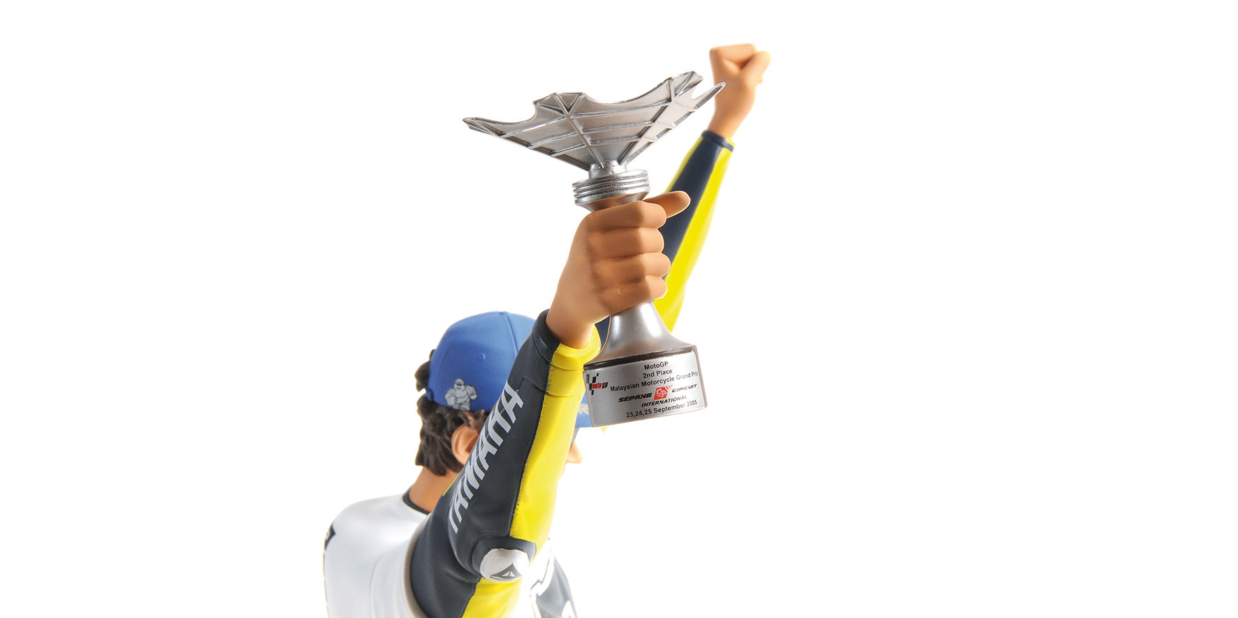 FIGURINE - VALENTINO ROSSI - MOTOGP SEPANG 2005 - 7 TIME WORLD CHAMPION