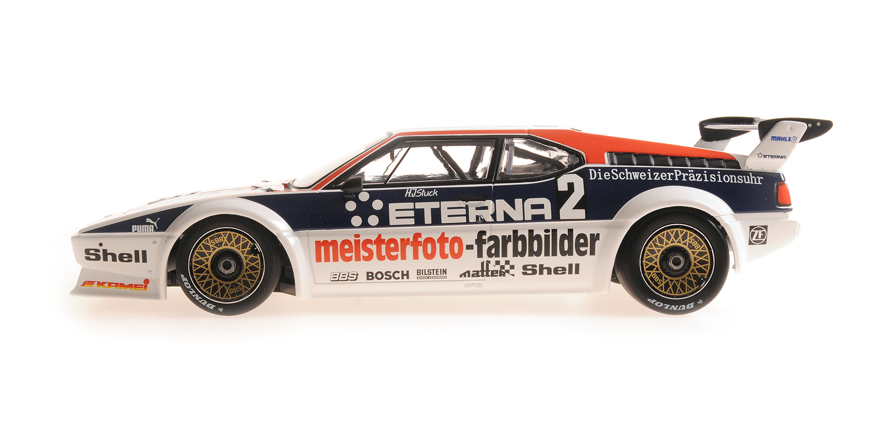 BMW M1 - SCHNITZER ETERNA MEISTERPHOTO TEAM - H.-J. STUCK - WINNER ZOLDER 1982