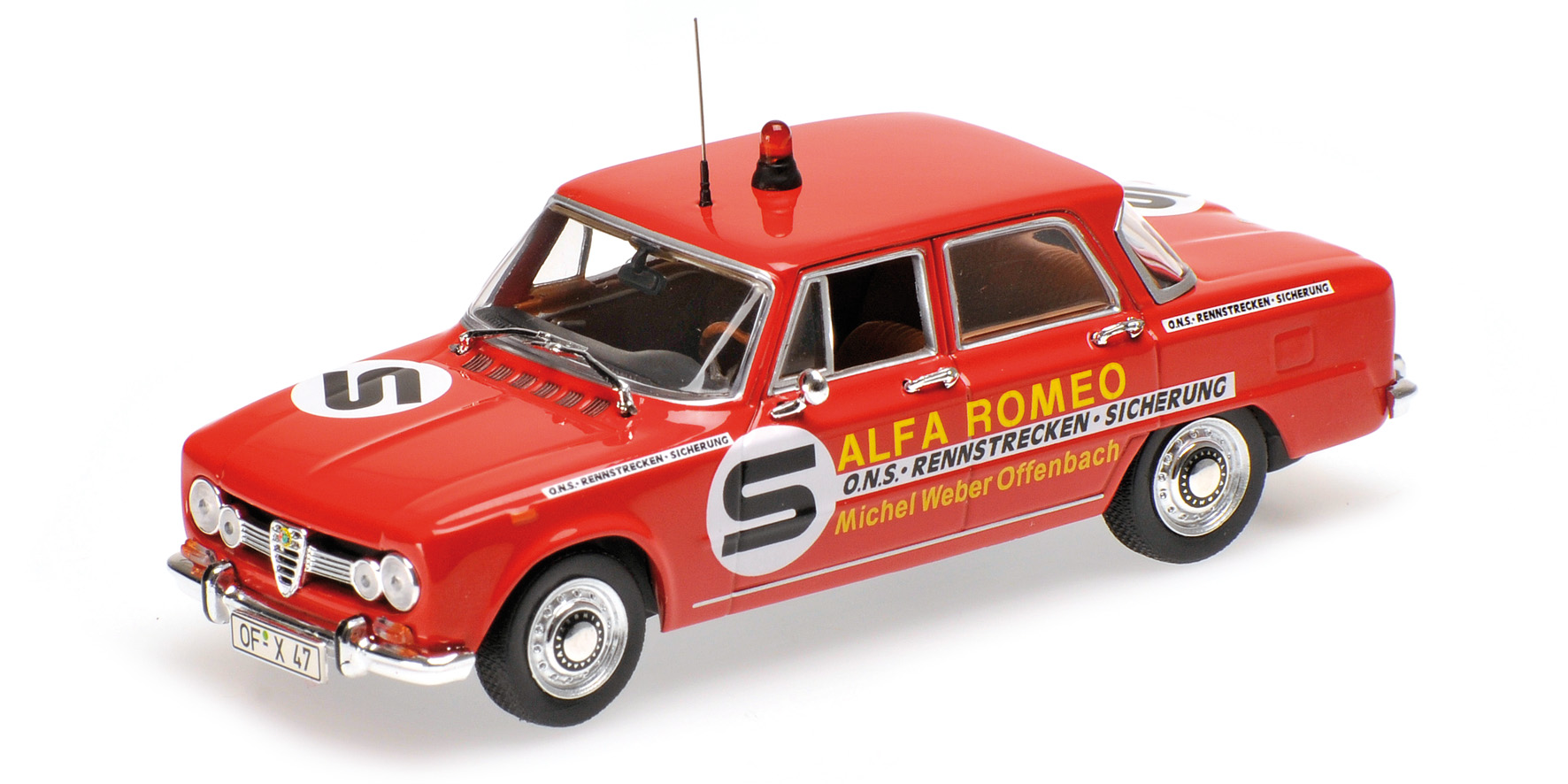 ALFA ROMEO GIULIA - ONS RENNSTRECKENSICHERUNG 1973