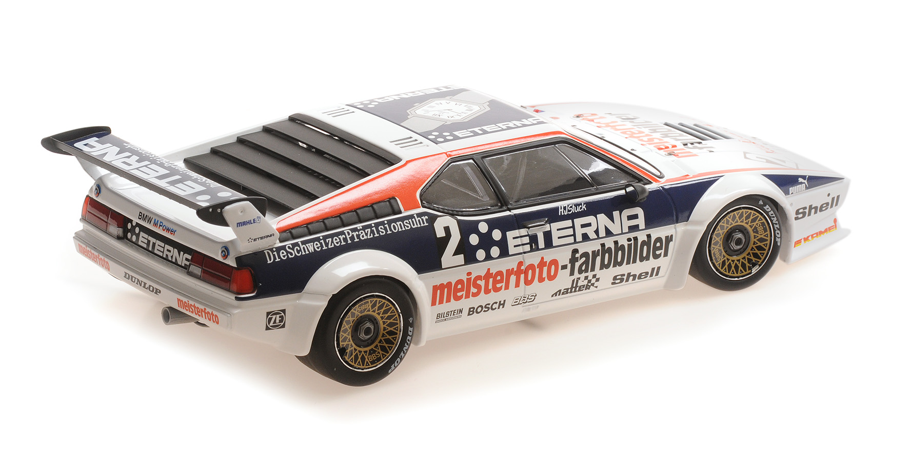 BMW M1 - SCHNITZER ETERNA MEISTERPHOTO TEAM - H.-J. STUCK - WINNER ZOLDER 1982