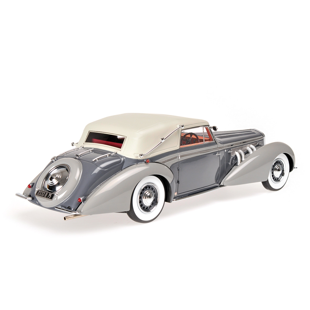 DELAGE D8-120 CABRIOLET 1939 - GREY/DARK GREY