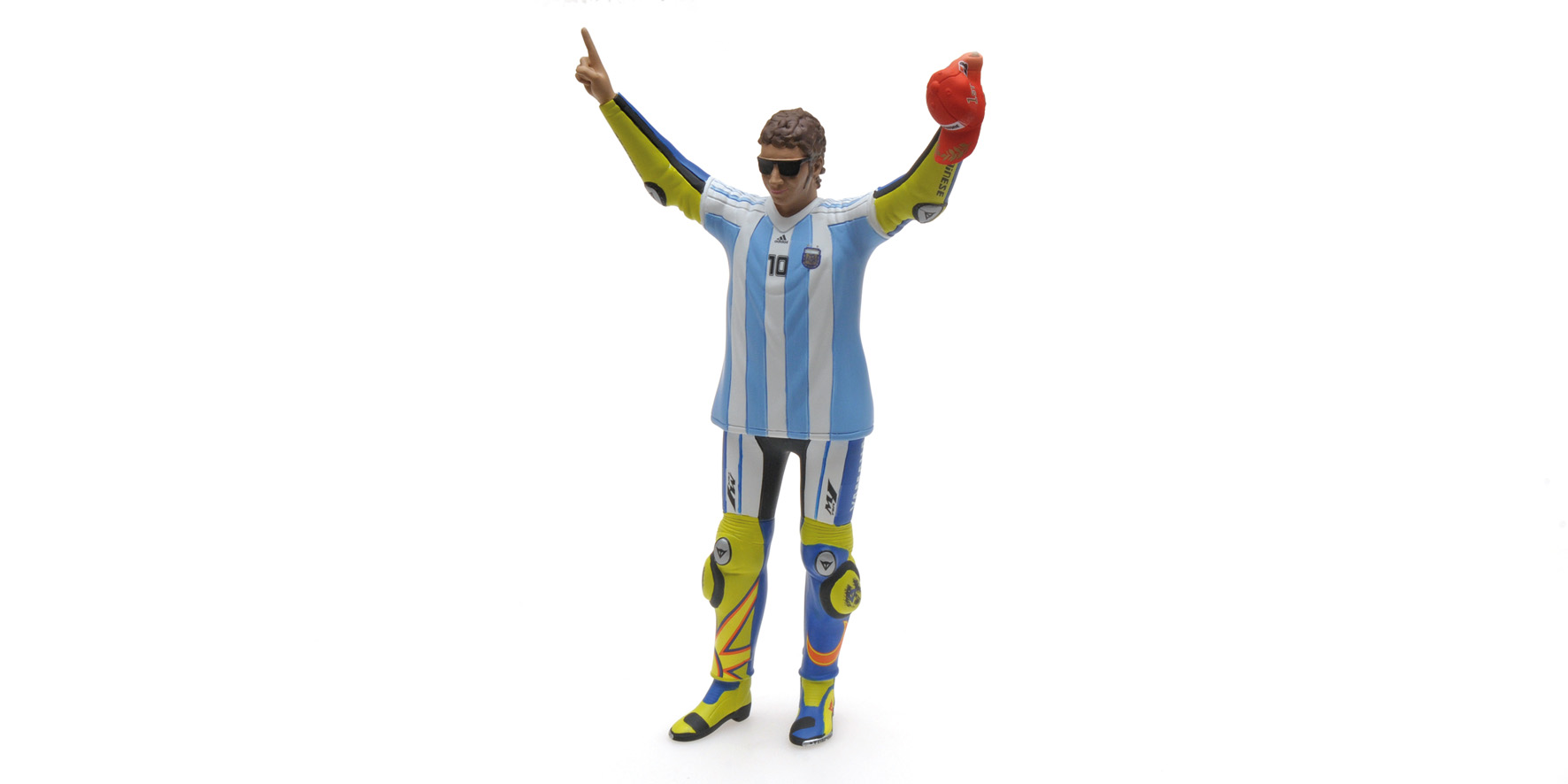 FIGURINE - VALENTINO ROSSI - MOTOGP 2015 - ARGENTINA 'MARADONA SHIRT'