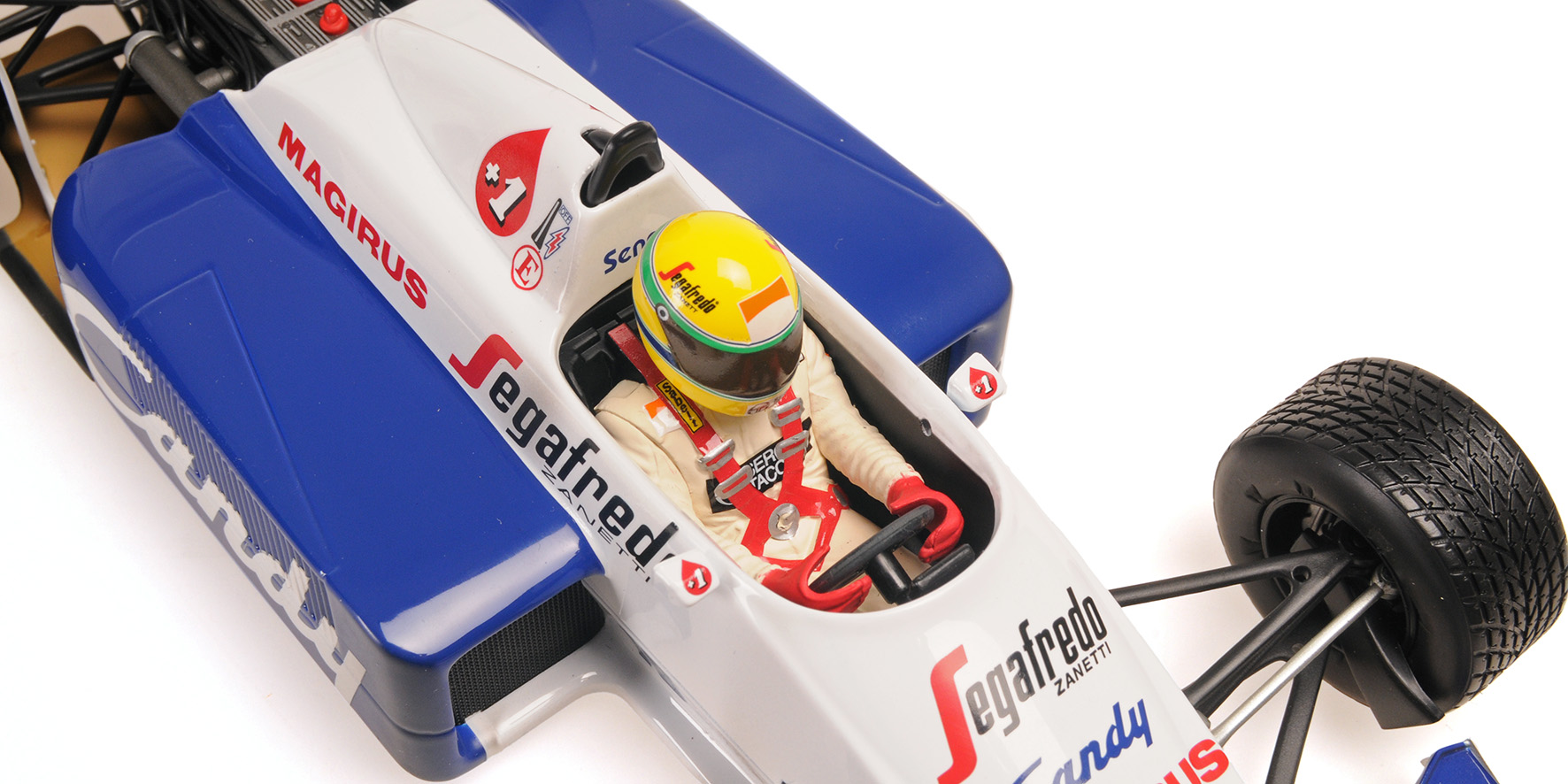 TOLEMAN HART TG184 - AYRTON SENNA - 2ND PLACE MONACO GP 1984 - DIRTY VERSION