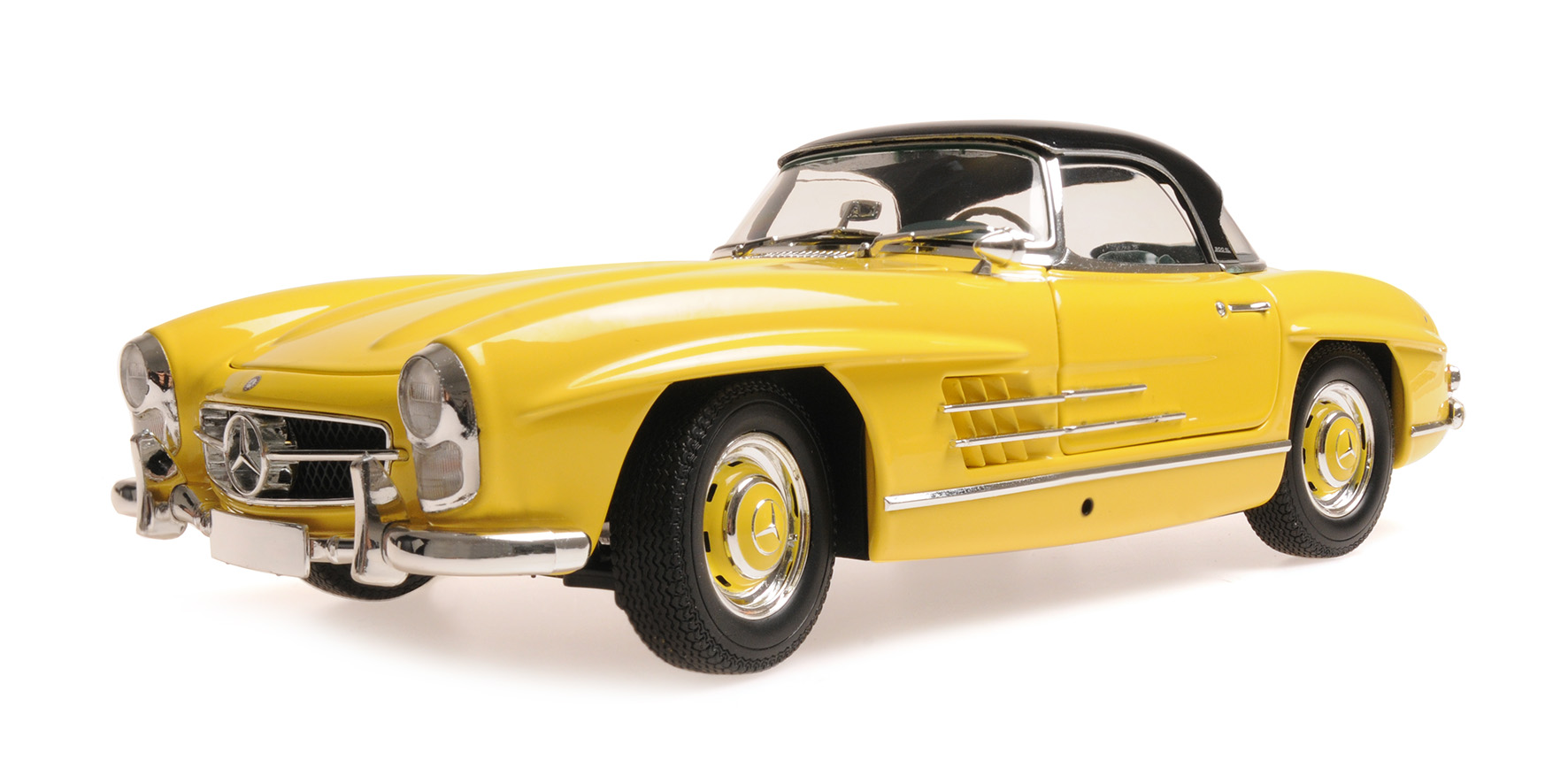 MERCEDES-BENZ 300 SL ROADSTER (W198) - 1958 - YELLOW - W/ HARDTOP
