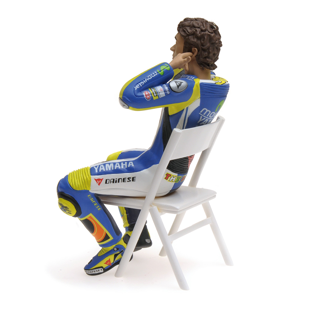 FIGURINE - VALENTINO ROSSI - MOTOGP 2014 - 'CHECKING THE EAR PLUGS'