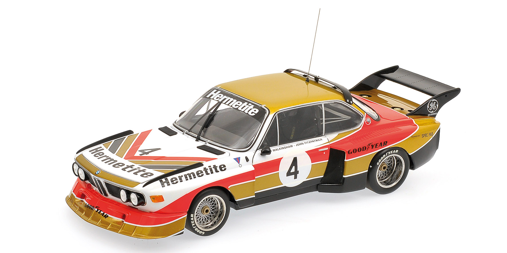 BMW 3,5 CSL - GR.5 -  'HERMETITE' - FITZPATRICK/WALKINSHAW - WINNERS 6H SILVERSTONE 1976