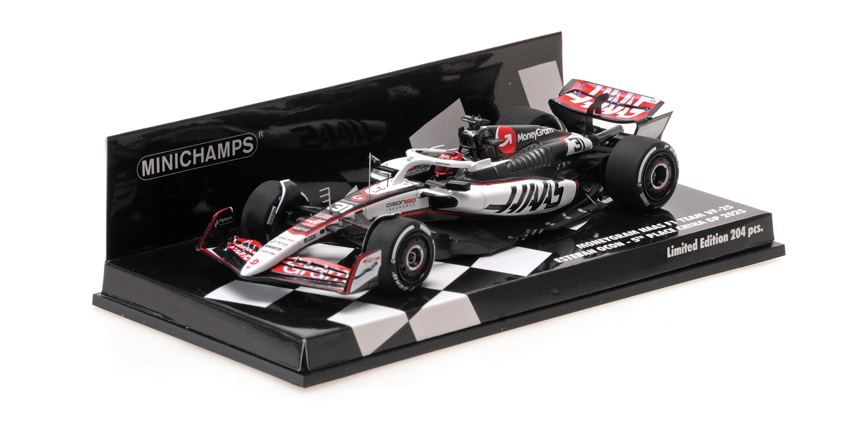 MONEYGRAM HAAS F1 TEAM VF-25 - ESTEBAN OCON - 5TH PLACE CHINA GP 2025