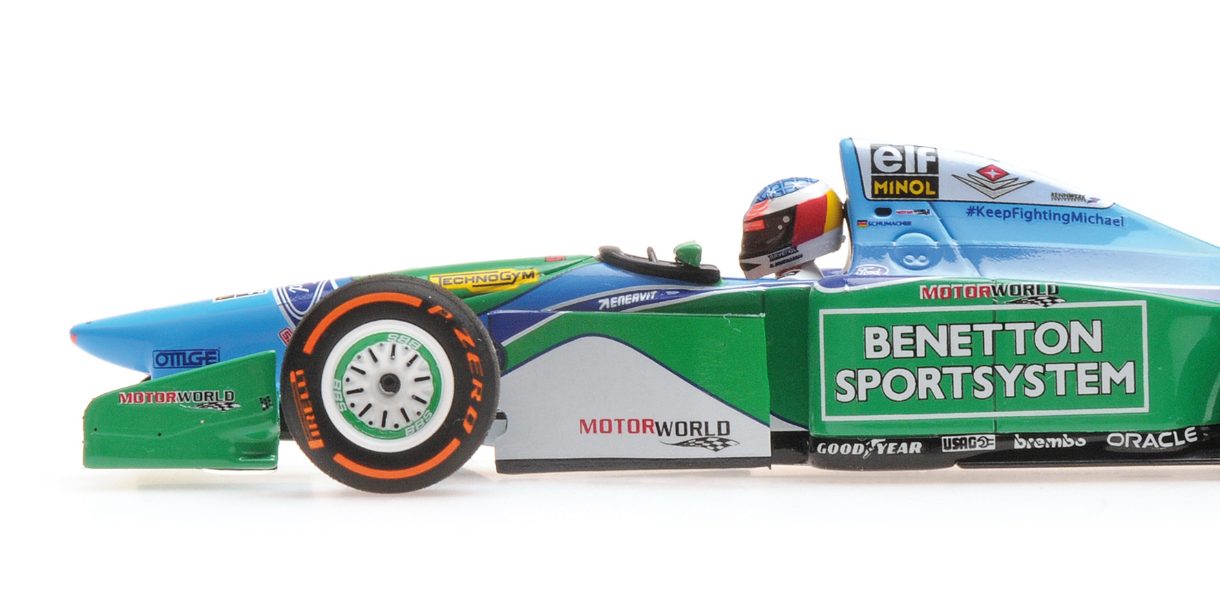 BENETTON FORD B194 - MICK SCHUMACHER - DEMONSTRATION RUN - BELGIAN GP 2017