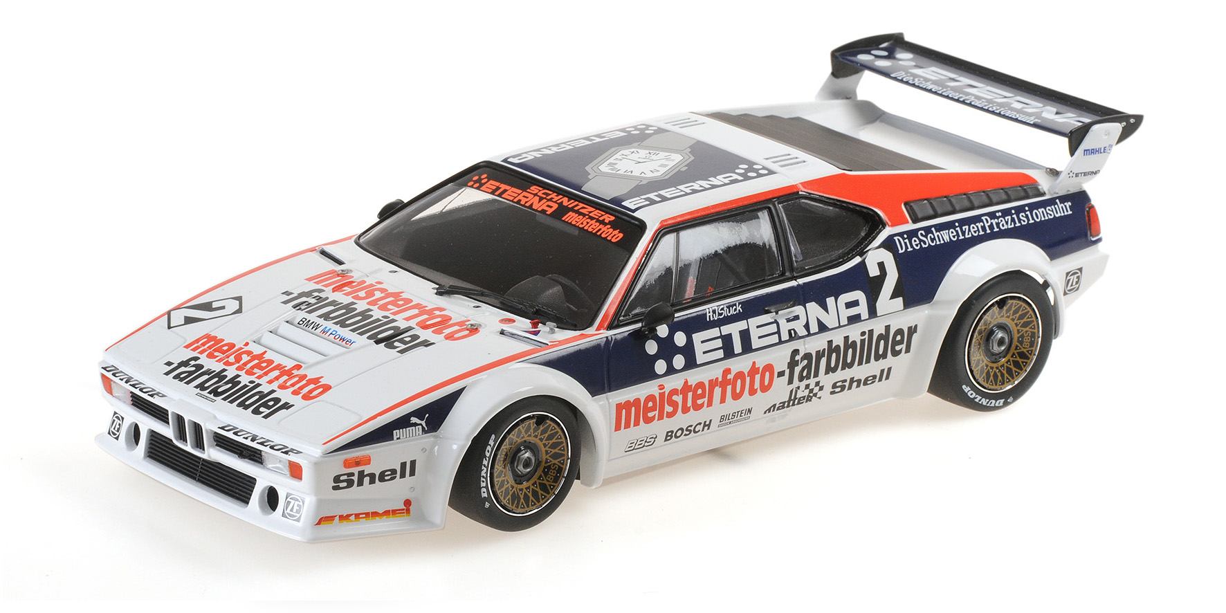 BMW M1 - SCHNITZER ETERNA MEISTERPHOTO TEAM - H.-J. STUCK - WINNER ZOLDER 1982