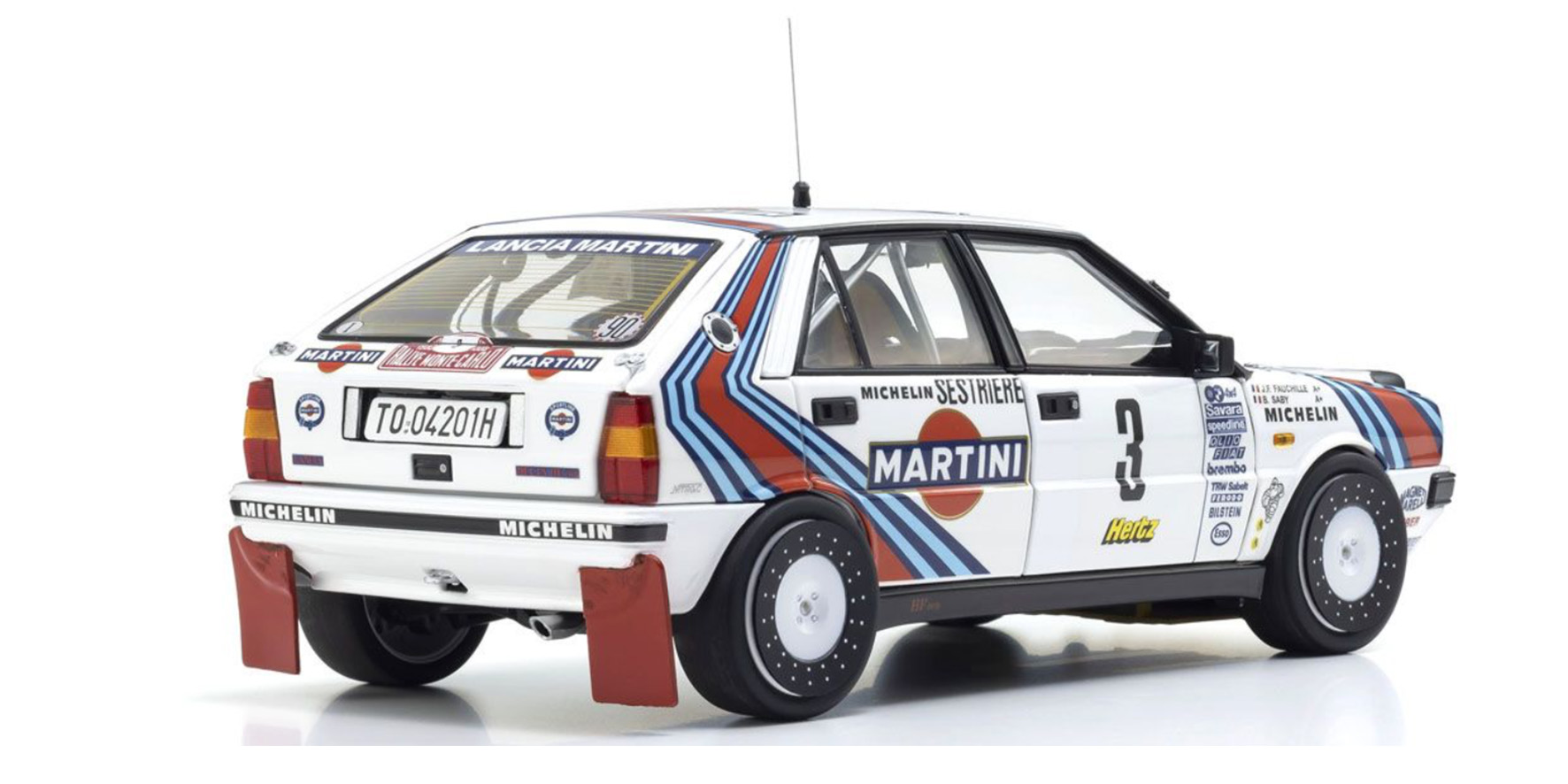 LANCIA DELTA HF 4WD - MARTINI - #3 - WINNER RALLY MONTE CARLO 1988 (08960F)
