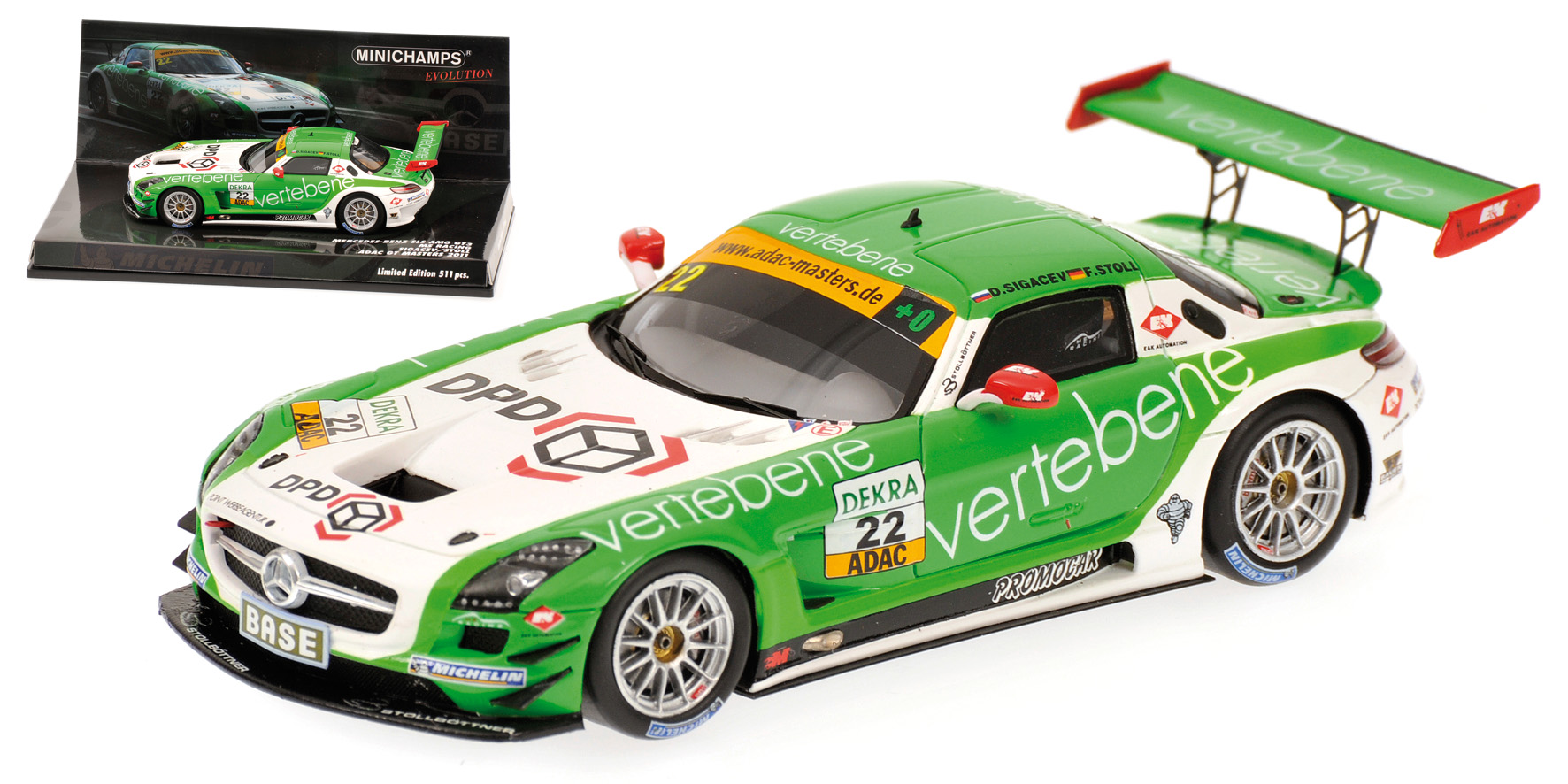 MERCEDES-BENZ SLS AMG GT3 - MS RACING - SIGACEV/STOLL - ADAC GT MASTERS 2011