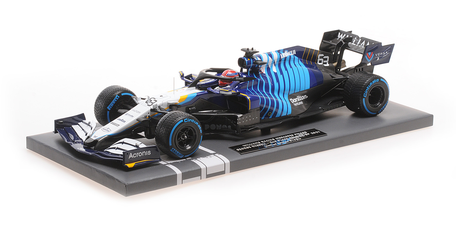 WILLIAMS RACING MERCEDES FW43B - GEORGE RUSSELL - 2ND PLACE BELGIAN GP 2021