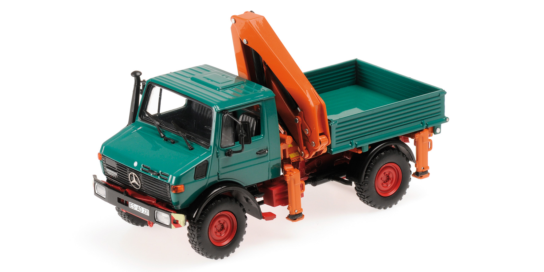 MERCEDES-BENZ UNIMOG 1300 L - 'KIPPER MIT LADEKRAN' - GREEN