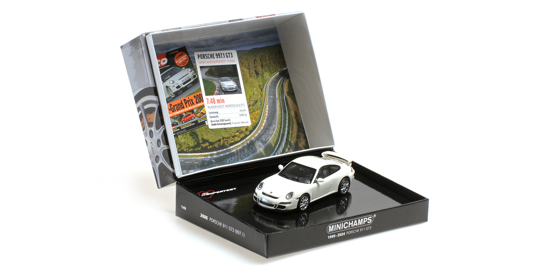 PORSCHE 911 GT3 - 2006 - WHITE - SPORT AUTO