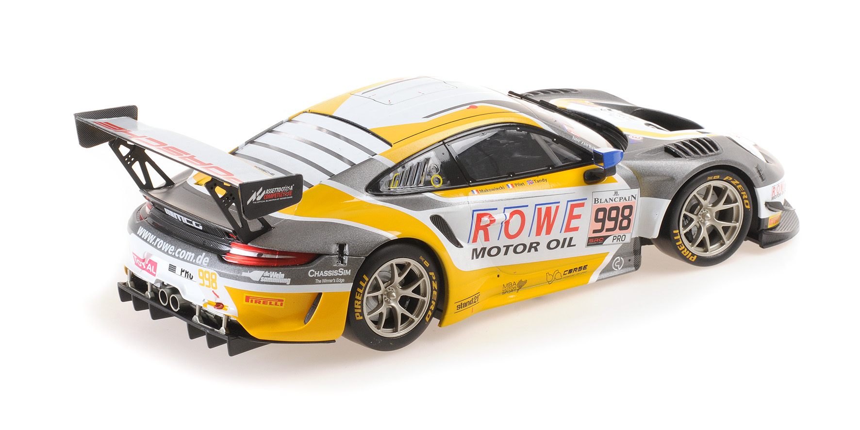 PORSCHE 911 GT3 R (991.2) - ROWE RACING - MAKOWIECKI/PILET/TANDY - 2ND PLACE 24H SPA 2019