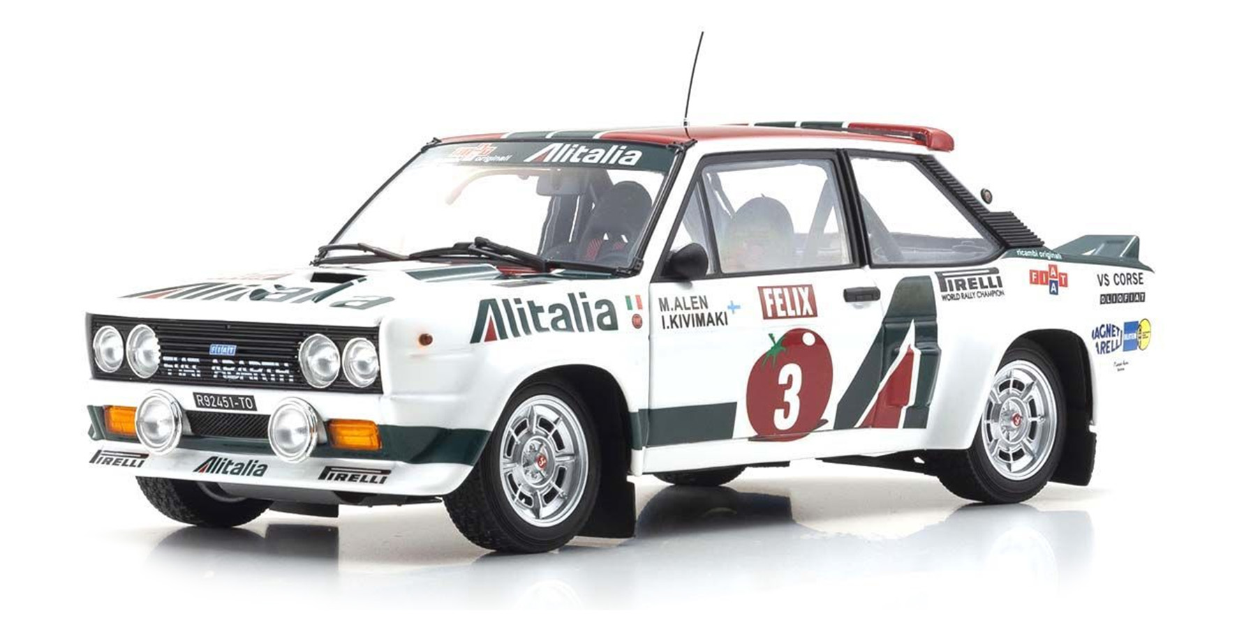 FIAT 131 ABARTH - 1978 - ALEN/KIVIMAKI - RALLY 1000 LAKES #2 (08376E)