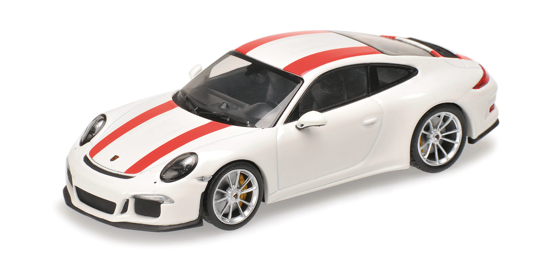 PORSCHE 911 R - 2016 - WHITE W/ RED STRIPES