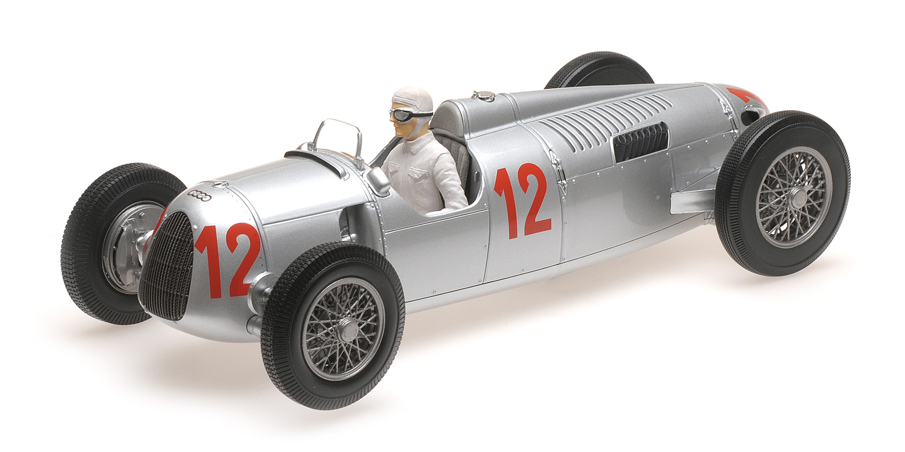AUTO UNION TYP C - HANS STUCK - BUDAPEST GRAND PRIX 1936