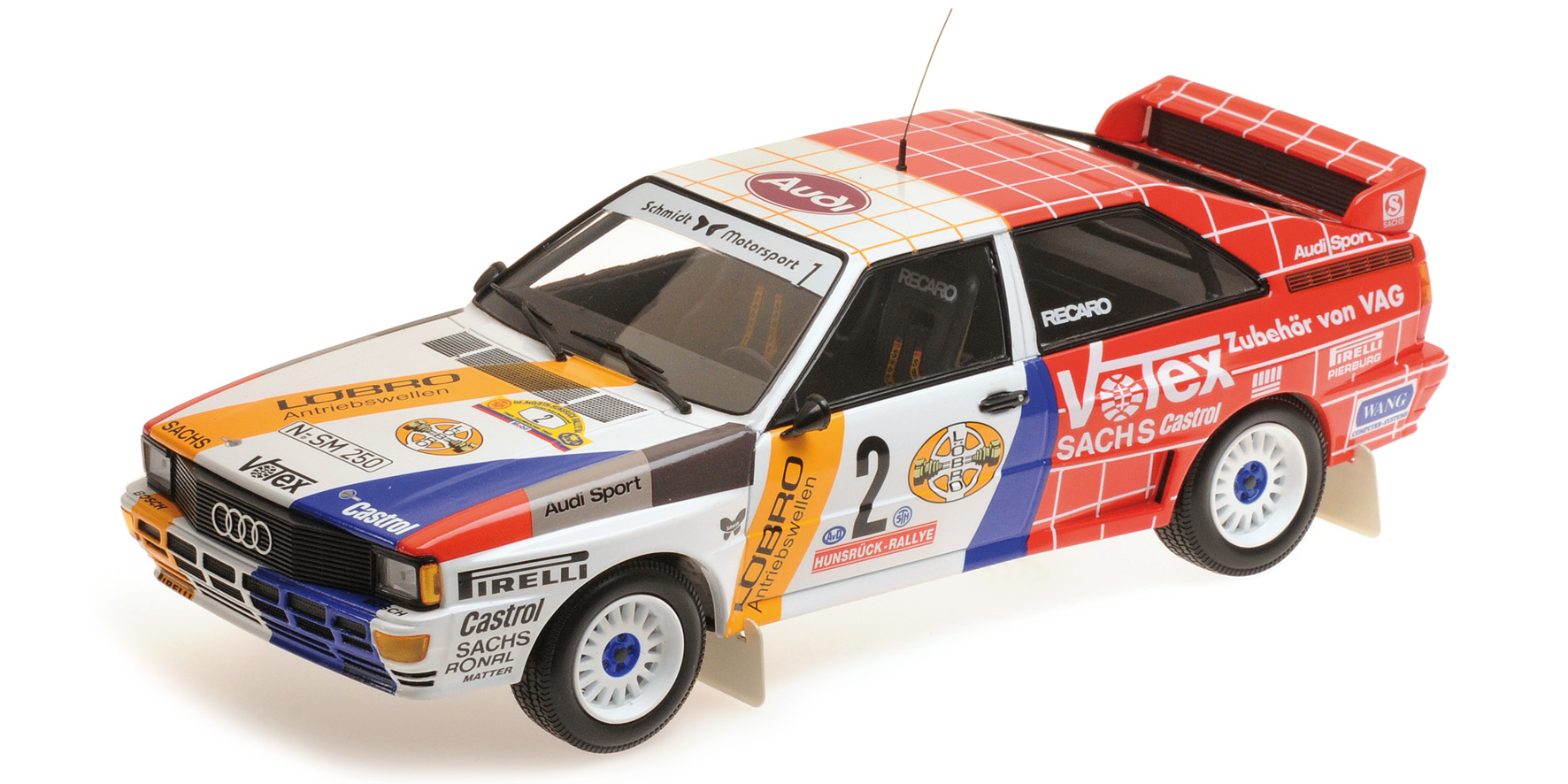 AUDI QUATTRO A2 - SCHMIDT MOTORSPORT - DEMUTH/LUX - WINNERS INT. AVD/STH HUNSRÜCK RALLYE 1984